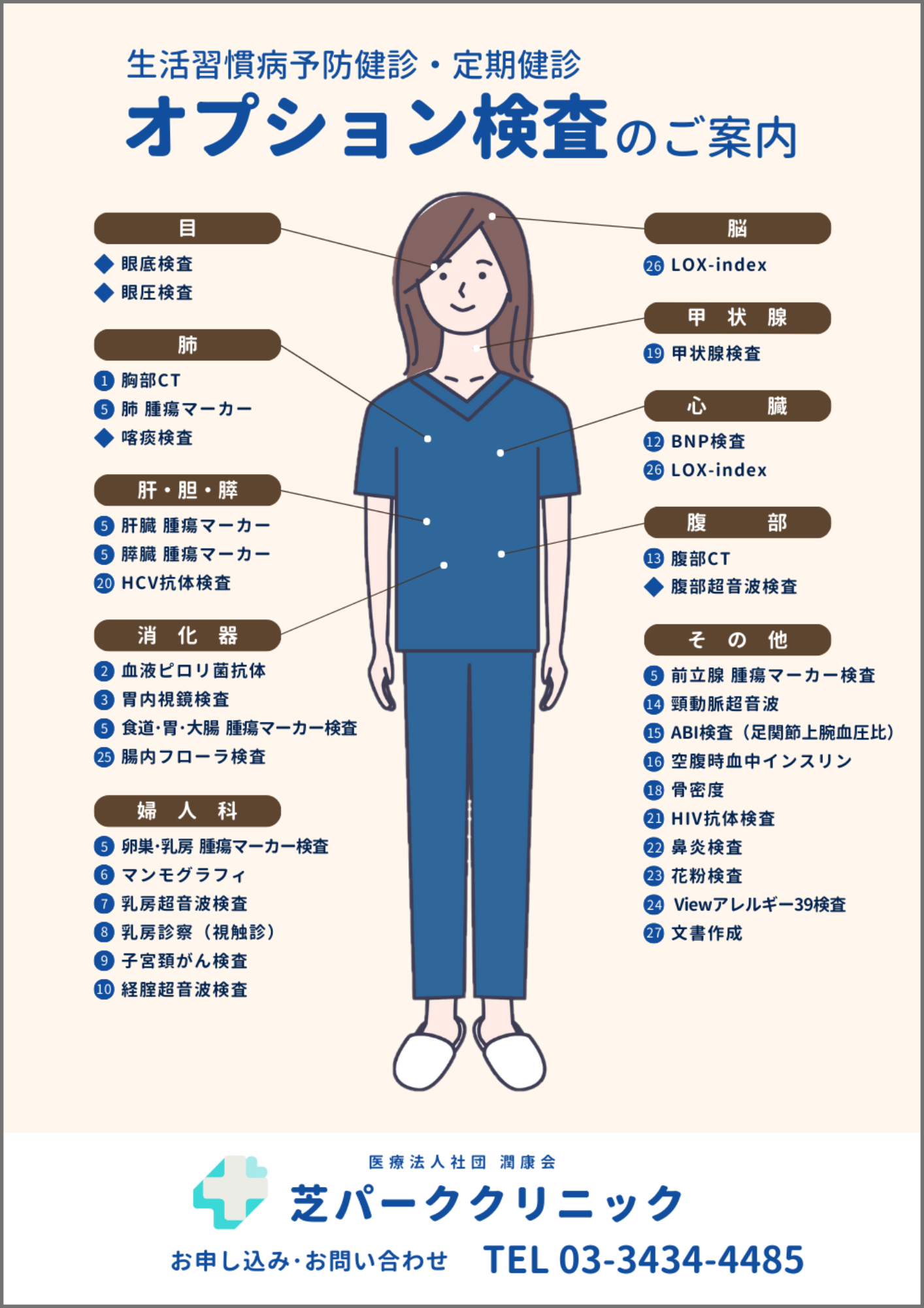 生活習慣病予防検診・定期健診オプション検査についてのご案内